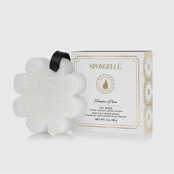 GIFTS-Freesia Pear Body Wash Infused Sponge From Spongelle - Picture 2 of 3